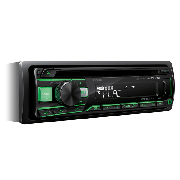 ALPINE CDE-201R SINGLE DIN CD RECEIVER