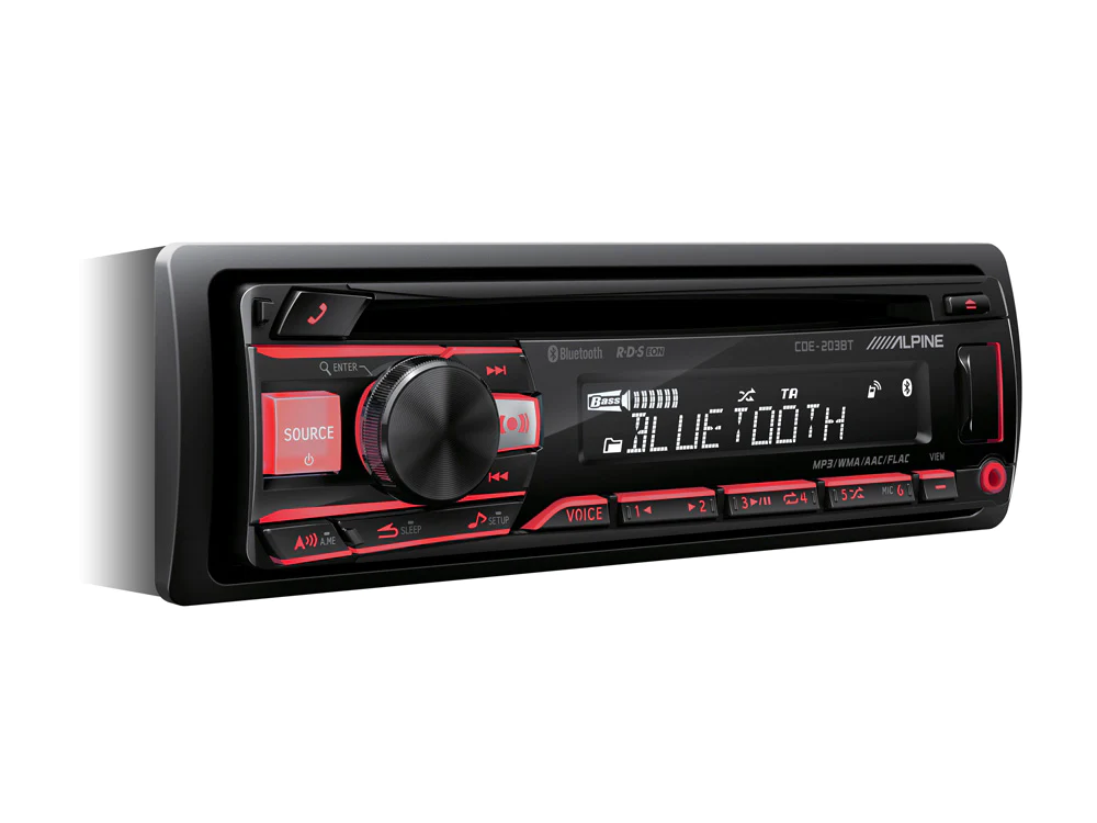 ALPINE CDE-203BT 1DIN CD RECEIVER BT